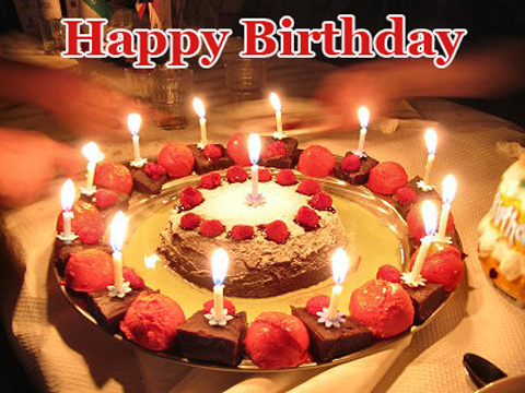 Sendbirthday Cake on Birthday Cake Birthday Candle Cake Cards And Sms